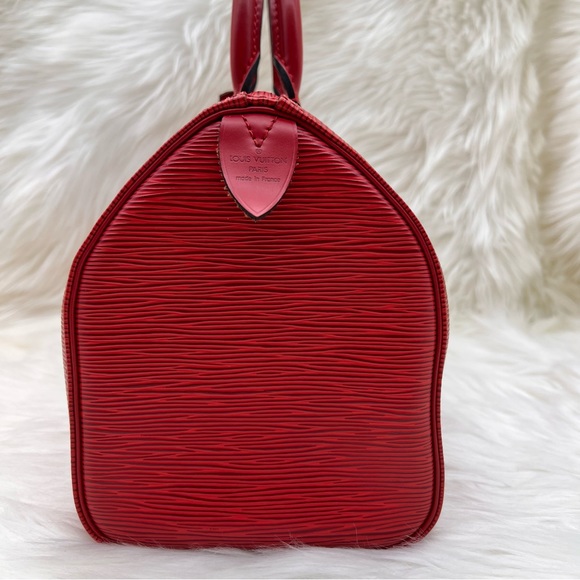 LOUIS VUITTON EPI RED SPEEDY 30 - Picture 5 of 16